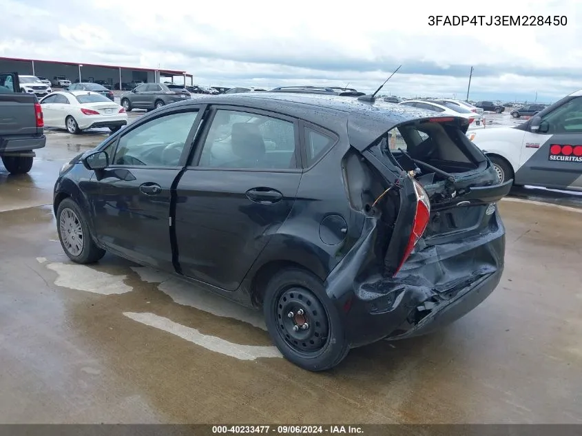 3FADP4TJ3EM228450 2014 Ford Fiesta S