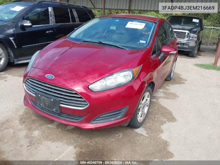 3FADP4BJ3EM216669 2014 Ford Fiesta Se