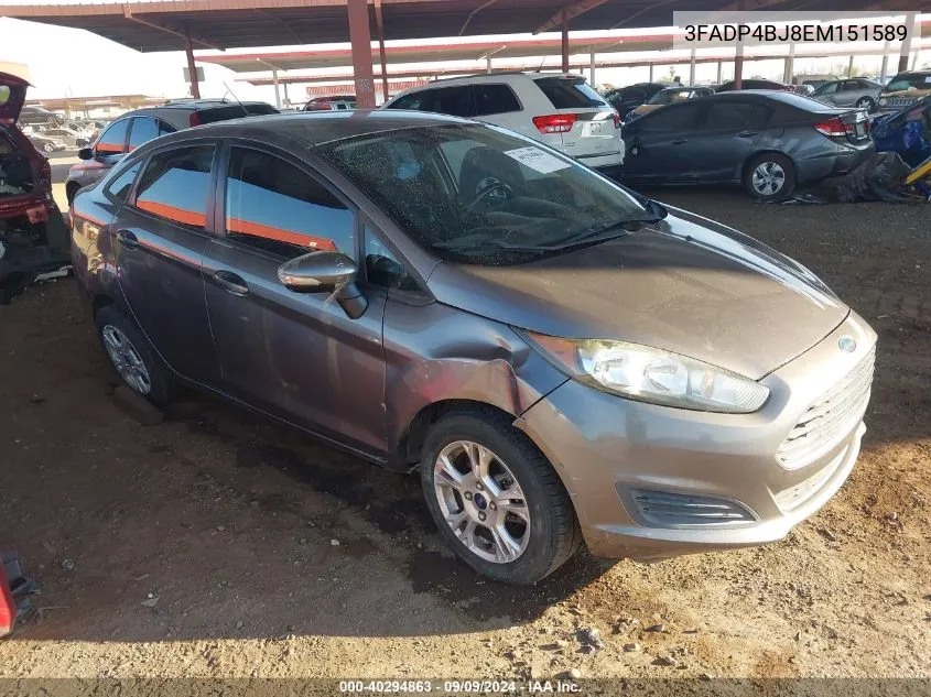 3FADP4BJ8EM151589 2014 Ford Fiesta Se