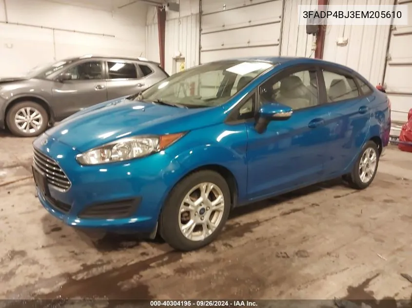 2014 Ford Fiesta Se VIN: 3FADP4BJ3EM205610 Lot: 40304195