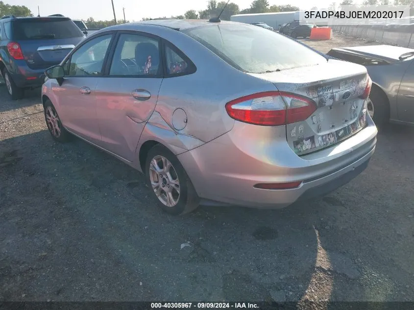 3FADP4BJ0EM202017 2014 Ford Fiesta Se