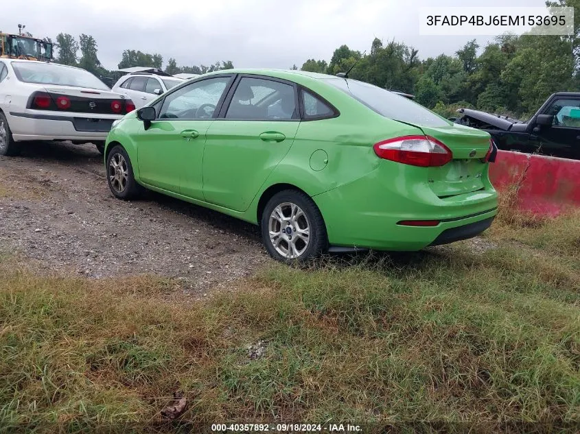 2014 Ford Fiesta Se VIN: 3FADP4BJ6EM153695 Lot: 40357892