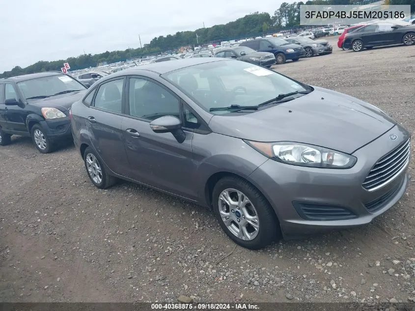 2014 Ford Fiesta Se VIN: 3FADP4BJ5EM205186 Lot: 40368875