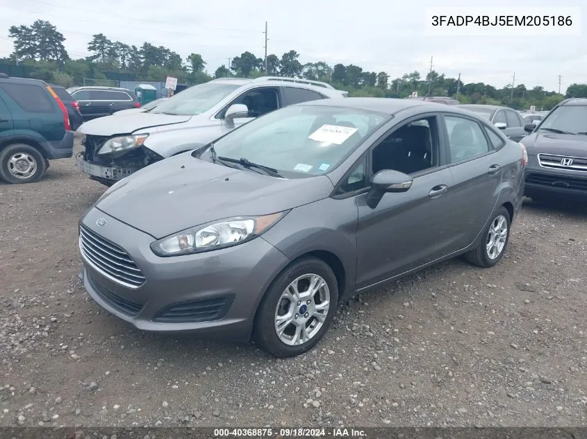 2014 Ford Fiesta Se VIN: 3FADP4BJ5EM205186 Lot: 40368875