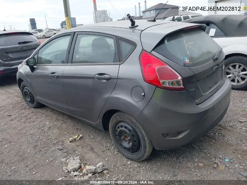 2014 Ford Fiesta Se VIN: 3FADP4EJ6EM202812 Lot: 40386610