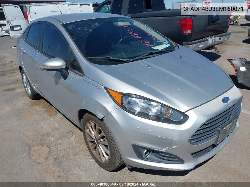 3FADP4BJ3EM160071 2014 Ford Fiesta Se