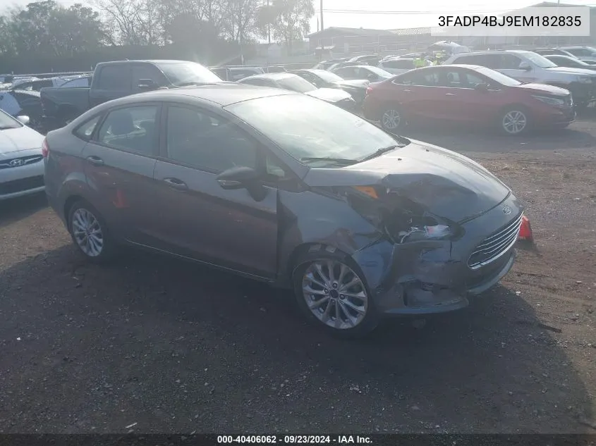 2014 Ford Fiesta Se VIN: 3FADP4BJ9EM182835 Lot: 40406062