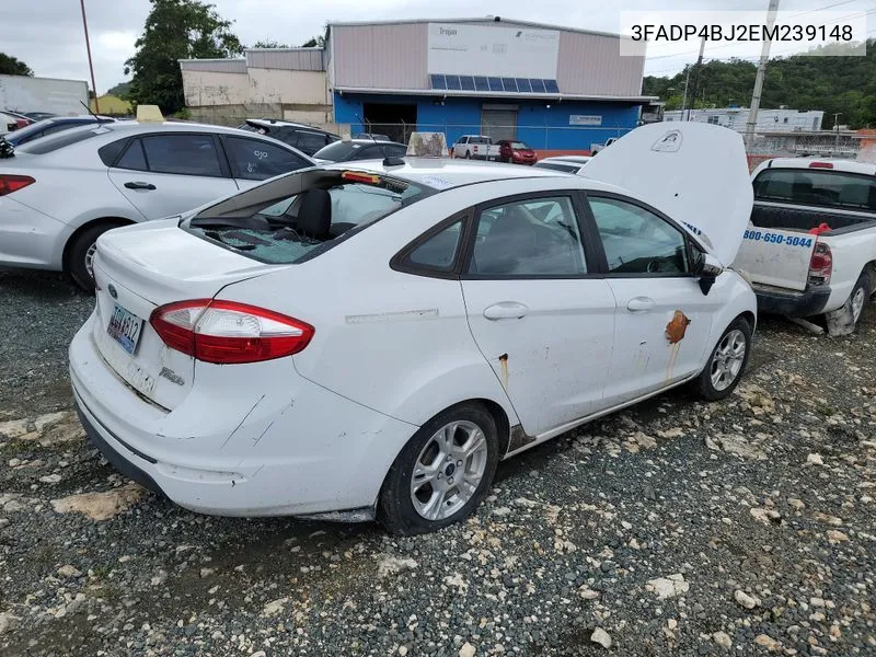 2014 Ford Fiesta Se VIN: 3FADP4BJ2EM239148 Lot: 40417973