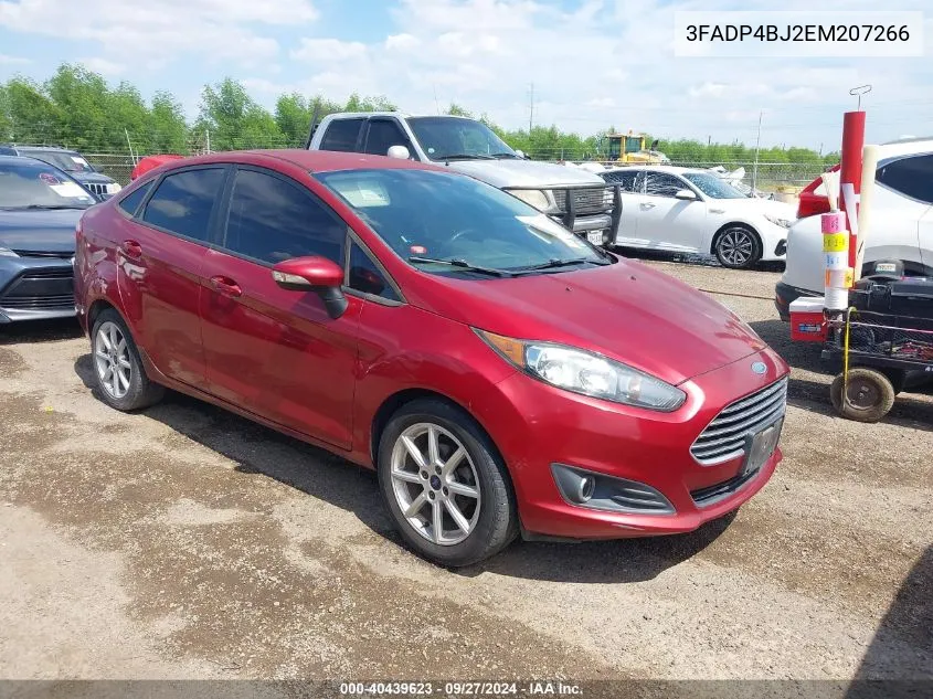 2014 Ford Fiesta Se VIN: 3FADP4BJ2EM207266 Lot: 40439623