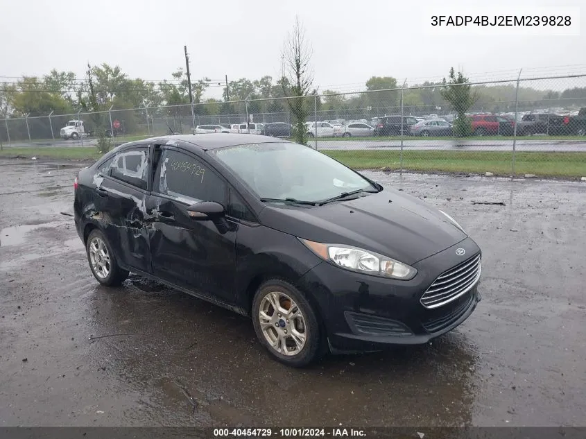 2014 Ford Fiesta Se VIN: 3FADP4BJ2EM239828 Lot: 40454729