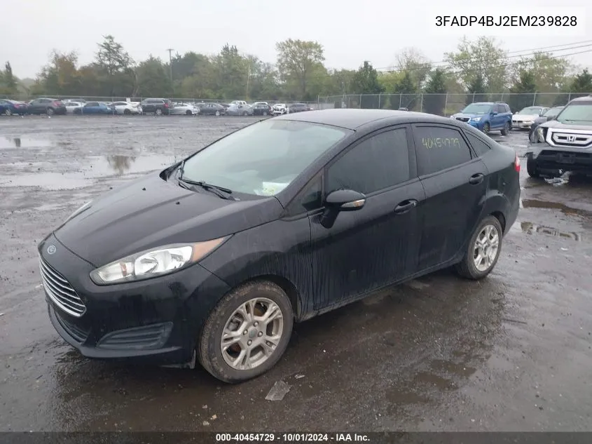 2014 Ford Fiesta Se VIN: 3FADP4BJ2EM239828 Lot: 40454729