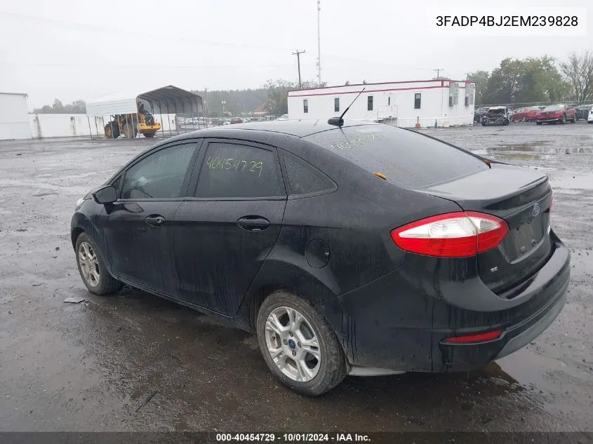 2014 Ford Fiesta Se VIN: 3FADP4BJ2EM239828 Lot: 40454729