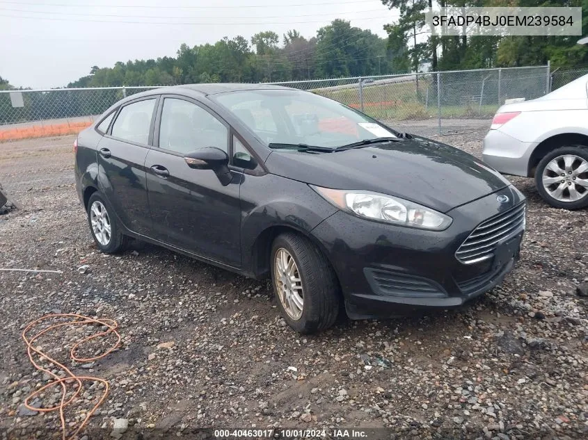 2014 Ford Fiesta Se VIN: 3FADP4BJ0EM239584 Lot: 40463017