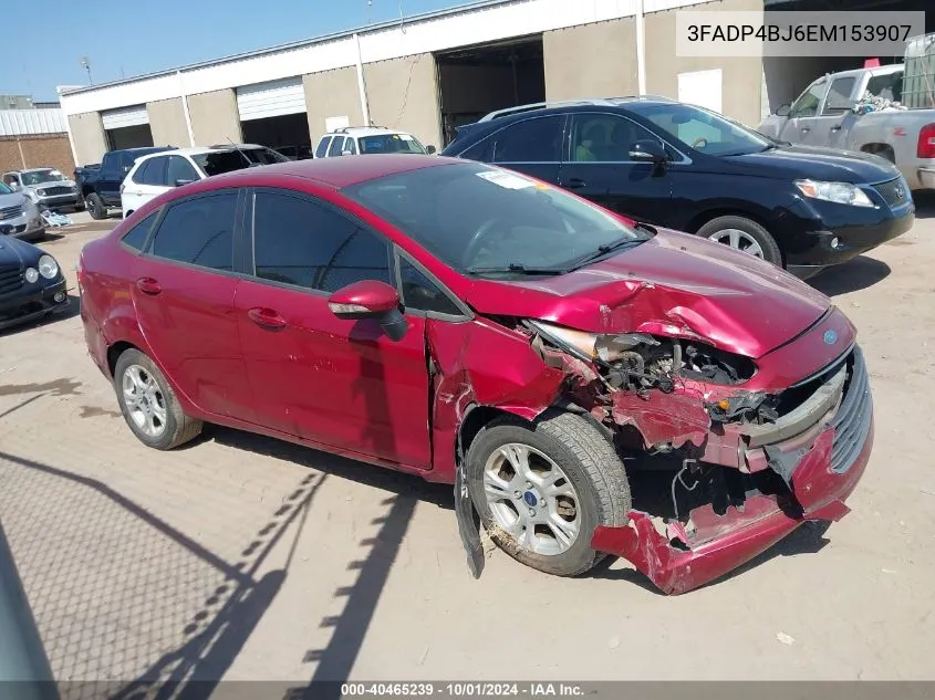 2014 Ford Fiesta Se VIN: 3FADP4BJ6EM153907 Lot: 40465239