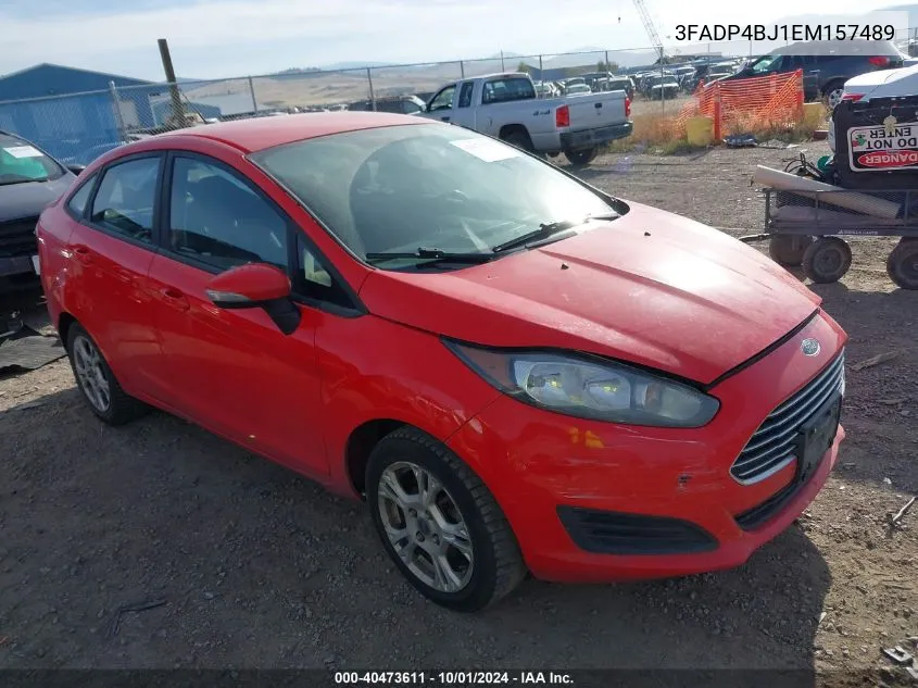 2014 Ford Fiesta Se VIN: 3FADP4BJ1EM157489 Lot: 40473611