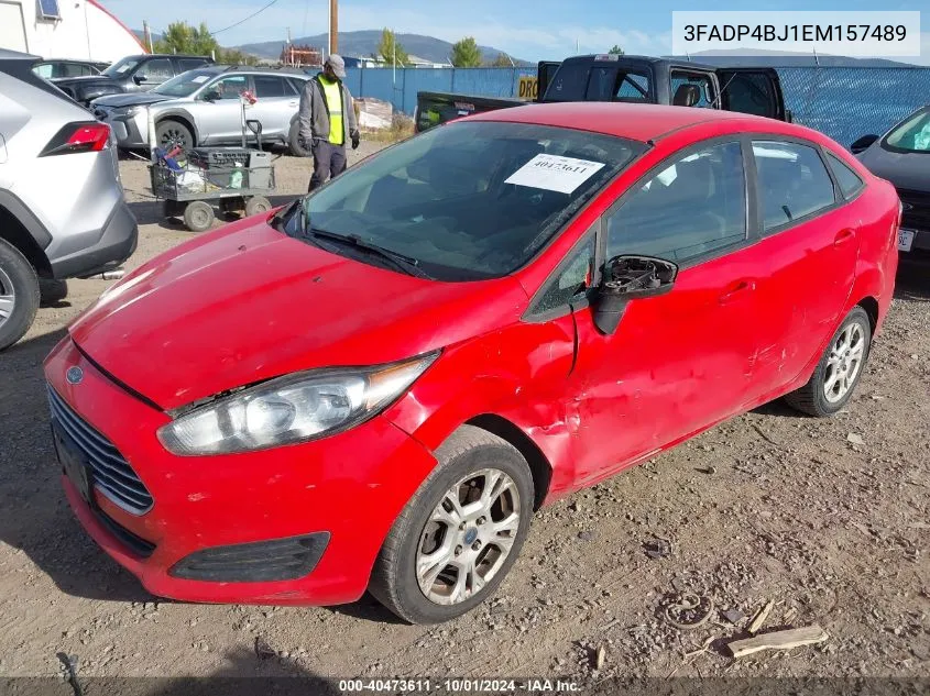 2014 Ford Fiesta Se VIN: 3FADP4BJ1EM157489 Lot: 40473611