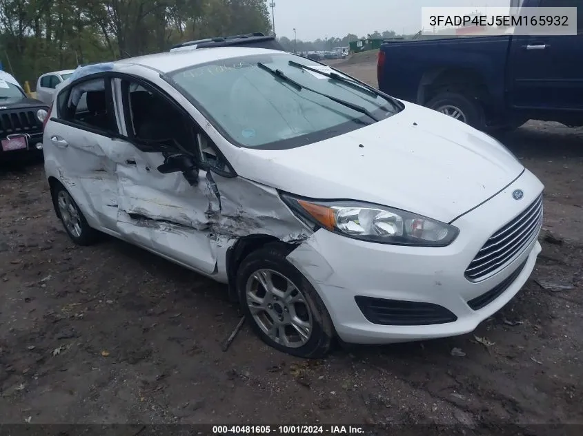 2014 Ford Fiesta Se VIN: 3FADP4EJ5EM165932 Lot: 40481605