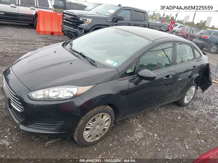 2014 Ford Fiesta S VIN: 3FADP4AJ6EM225559 Lot: 40482953