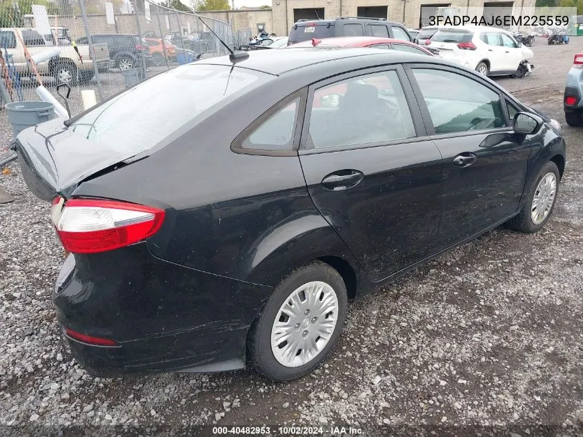 2014 Ford Fiesta S VIN: 3FADP4AJ6EM225559 Lot: 40482953