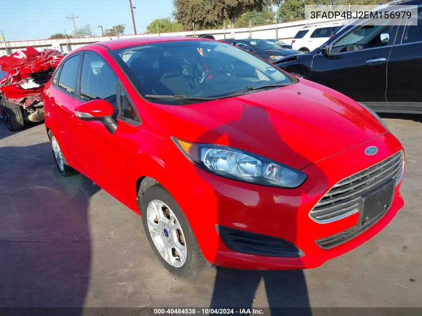 2014 Ford Fiesta Se VIN: 3FADP4BJ2EM156979 Lot: 40484538