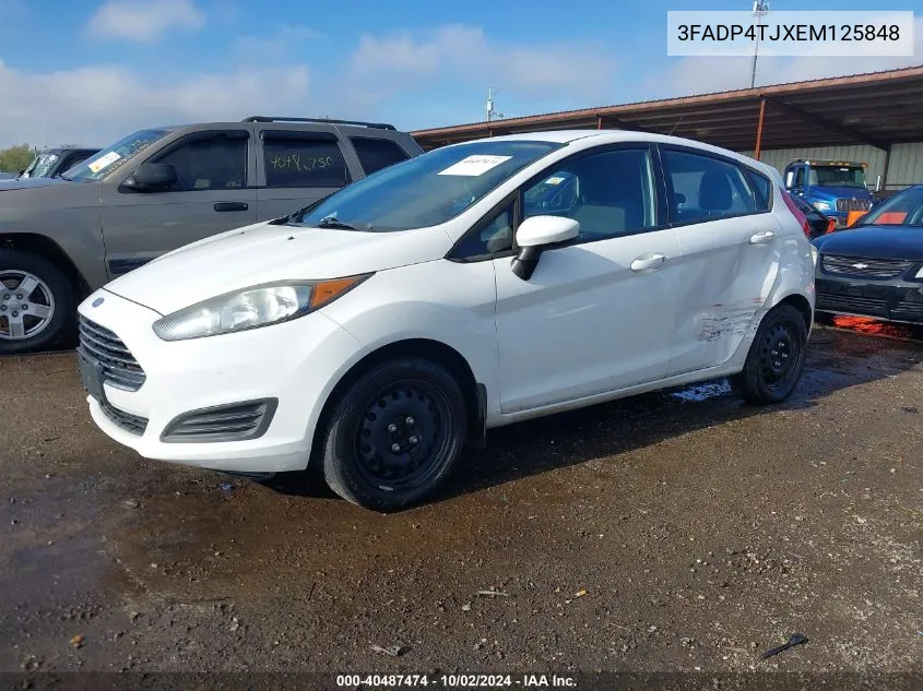 2014 Ford Fiesta S VIN: 3FADP4TJXEM125848 Lot: 40487474