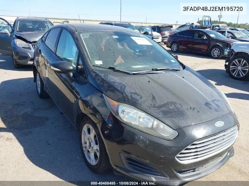 2014 Ford Fiesta Se VIN: 3FADP4BJ2EM195720 Lot: 40488485