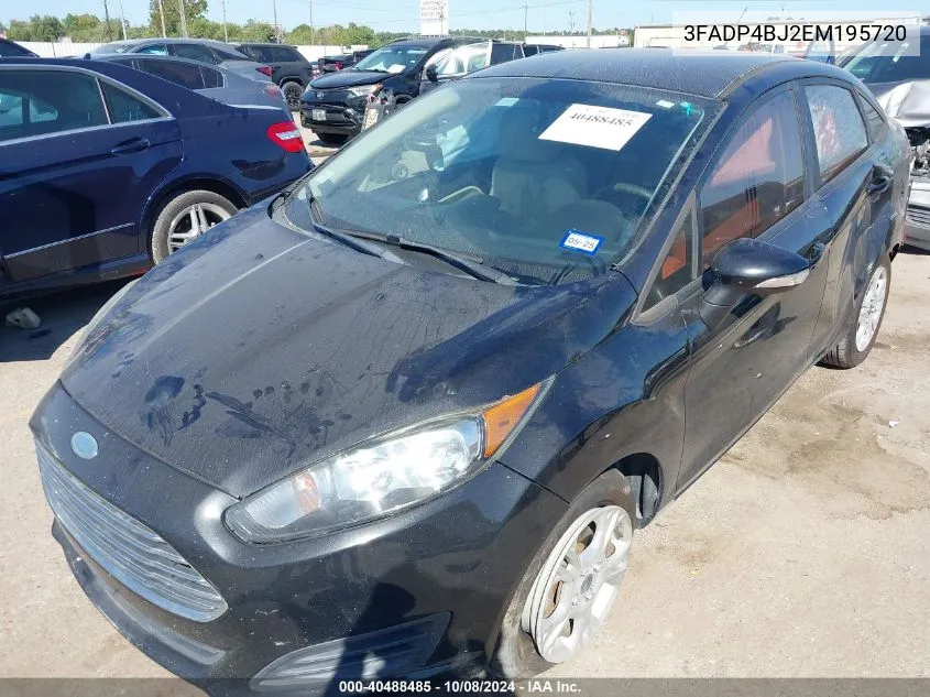 2014 Ford Fiesta Se VIN: 3FADP4BJ2EM195720 Lot: 40488485