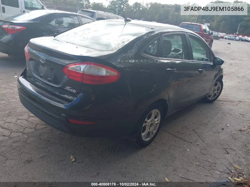 2014 Ford Fiesta Se VIN: 3FADP4BJ9EM105866 Lot: 40508178