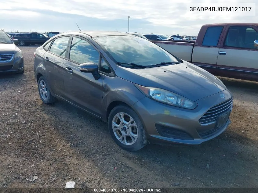 2014 Ford Fiesta Se VIN: 3FADP4BJ0EM121017 Lot: 40513783