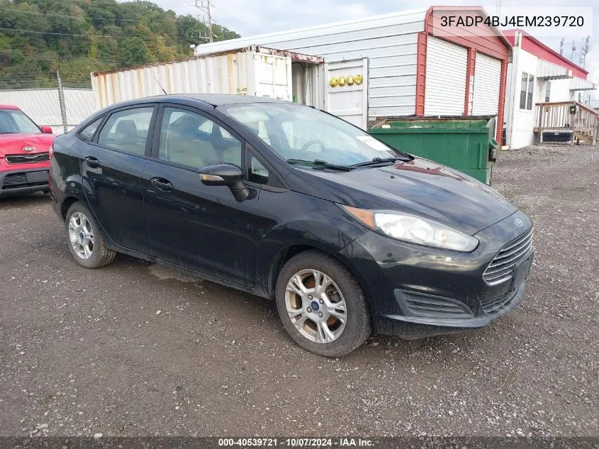 2014 Ford Fiesta Se VIN: 3FADP4BJ4EM239720 Lot: 40539721