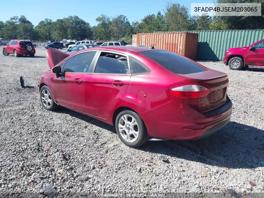 2014 Ford Fiesta Se VIN: 3FADP4BJ5EM203065 Lot: 40555870