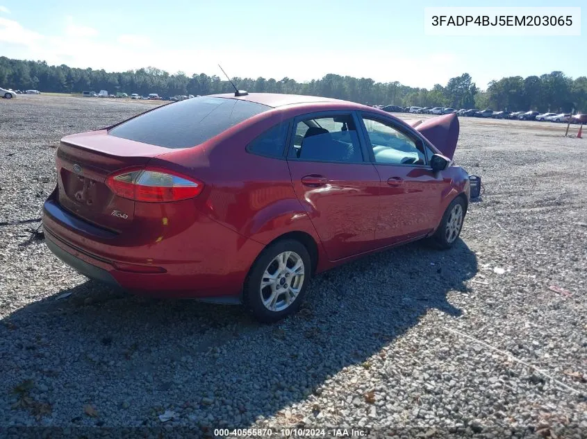 2014 Ford Fiesta Se VIN: 3FADP4BJ5EM203065 Lot: 40555870