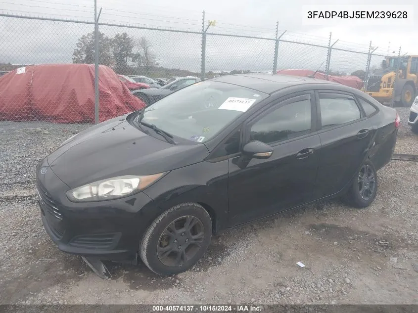 2014 Ford Fiesta Se VIN: 3FADP4BJ5EM239628 Lot: 40574137