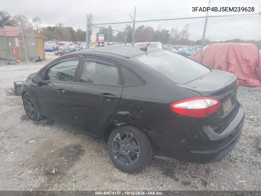 2014 Ford Fiesta Se VIN: 3FADP4BJ5EM239628 Lot: 40574137