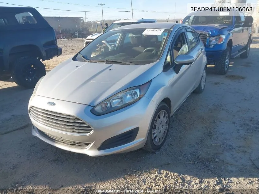 2014 Ford Fiesta S VIN: 3FADP4TJ0EM106063 Lot: 40584101