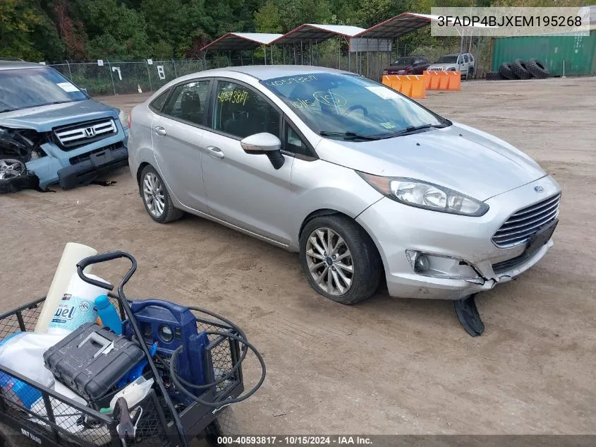 2014 Ford Fiesta Se VIN: 3FADP4BJXEM195268 Lot: 40593817