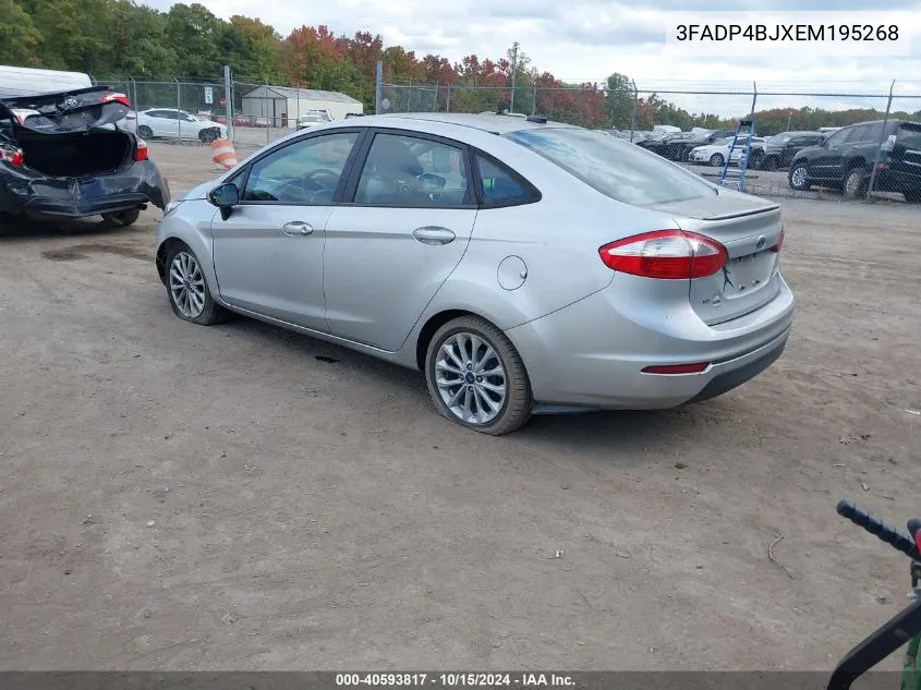 2014 Ford Fiesta Se VIN: 3FADP4BJXEM195268 Lot: 40593817