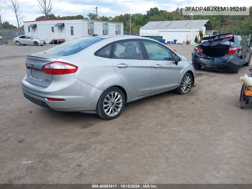 2014 Ford Fiesta Se VIN: 3FADP4BJXEM195268 Lot: 40593817