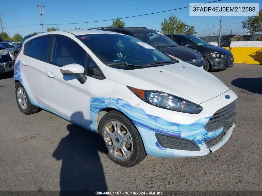 2014 Ford Fiesta Se VIN: 3FADP4EJ0EM212588 Lot: 40601167