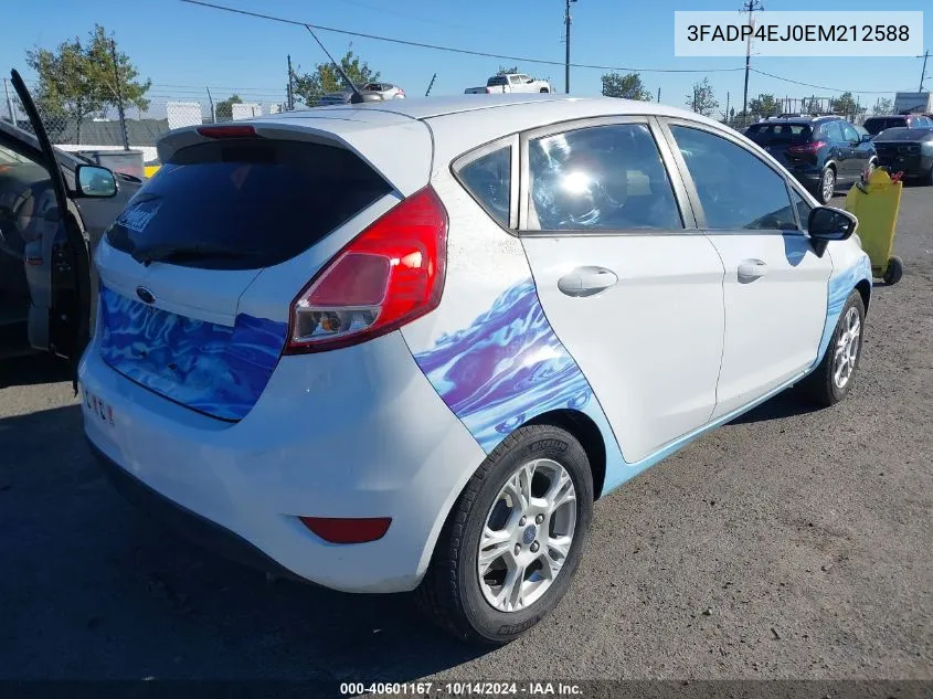 2014 Ford Fiesta Se VIN: 3FADP4EJ0EM212588 Lot: 40601167