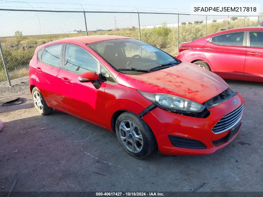 2014 Ford Fiesta Se VIN: 3FADP4EJ5EM217818 Lot: 40617427