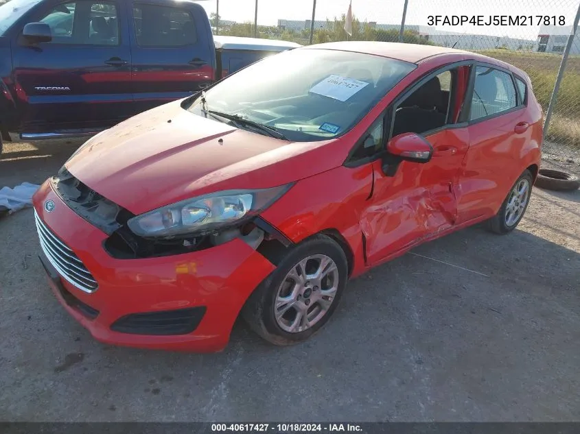 2014 Ford Fiesta Se VIN: 3FADP4EJ5EM217818 Lot: 40617427