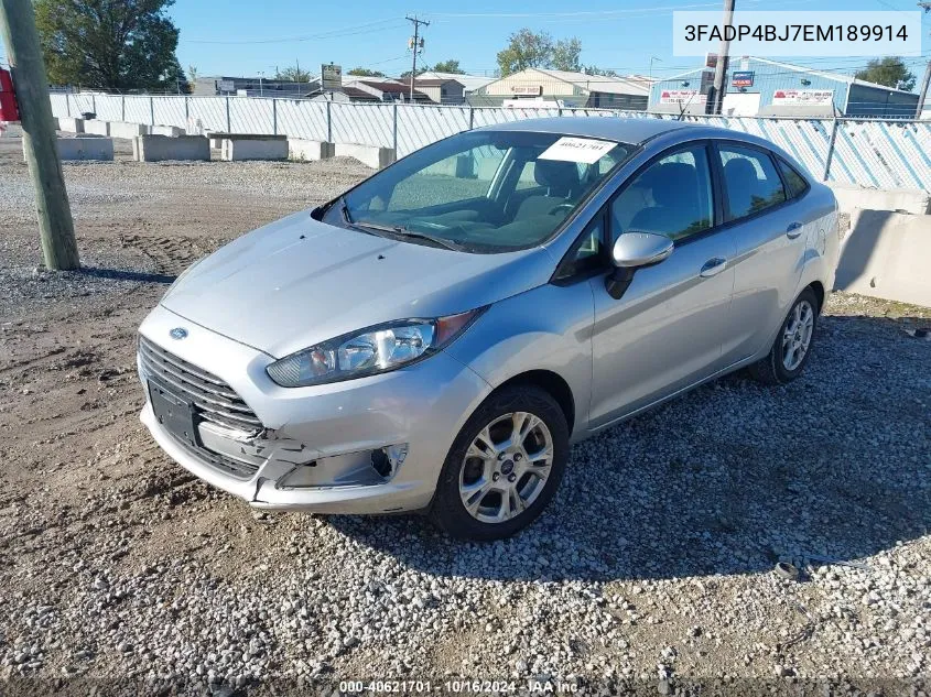 2014 Ford Fiesta Se VIN: 3FADP4BJ7EM189914 Lot: 40621701