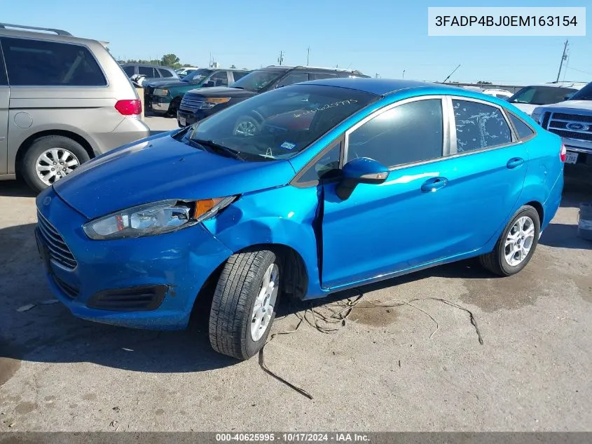 2014 Ford Fiesta Se VIN: 3FADP4BJ0EM163154 Lot: 40625995