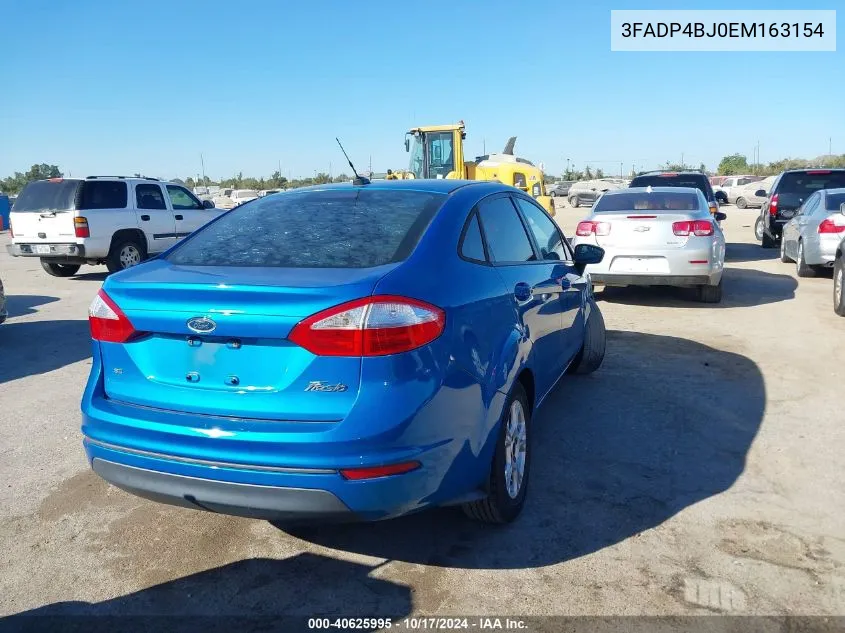 2014 Ford Fiesta Se VIN: 3FADP4BJ0EM163154 Lot: 40625995