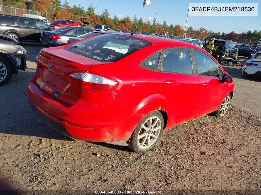 2014 Ford Fiesta Se VIN: 3FADP4BJ4EM218530 Lot: 40645603