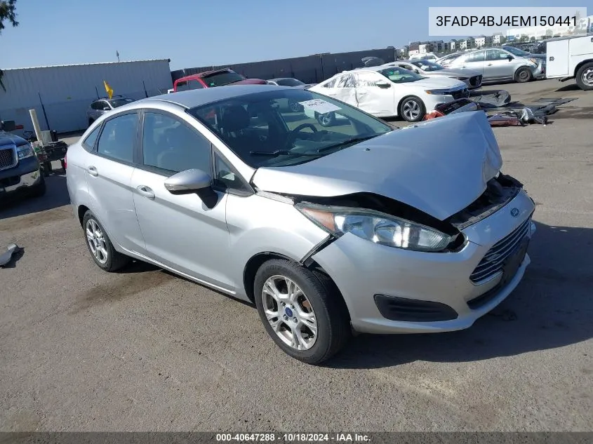 2014 Ford Fiesta Se VIN: 3FADP4BJ4EM150441 Lot: 40647288