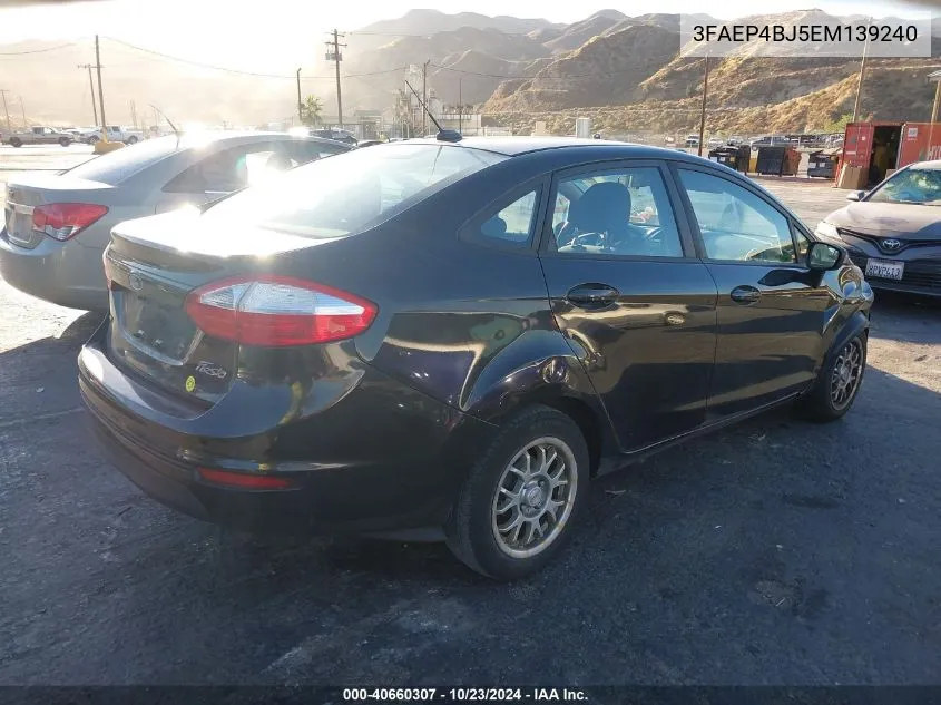 2014 Ford Fiesta Se VIN: 3FAEP4BJ5EM139240 Lot: 40660307