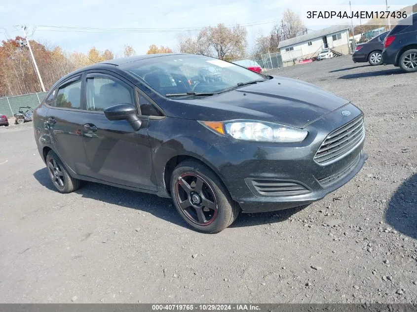 2014 Ford Fiesta S VIN: 3FADP4AJ4EM127436 Lot: 40719765