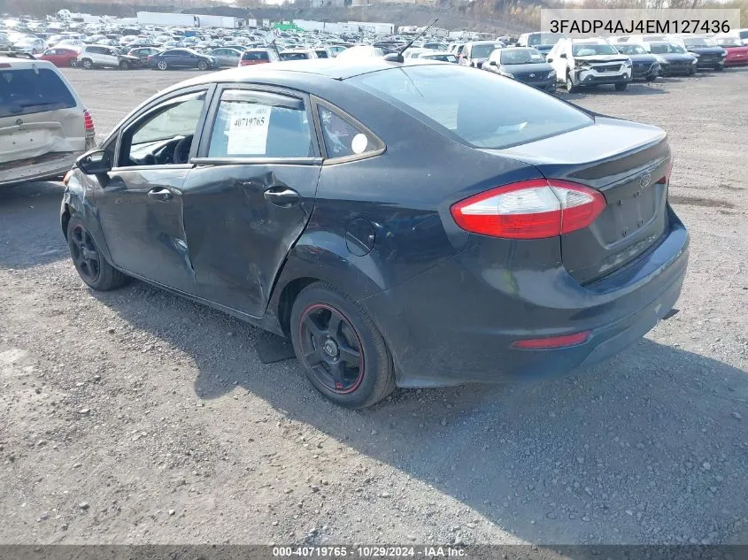 2014 Ford Fiesta S VIN: 3FADP4AJ4EM127436 Lot: 40719765